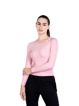 ENABL LIFE - EnCloud Long Sleeve Fitted Mauve T-Shirt