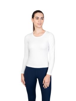 ENABL LIFE - EnCloud Long Sleeve Fitted White T-Shirt