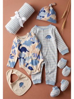max - Infant Boys Assorted Gift Set - Blue (Pack of 7)