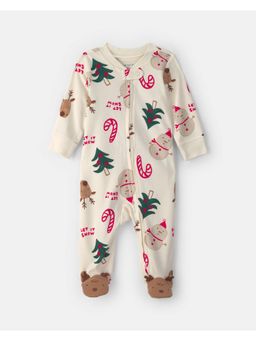 Carter's - Multi-Color Printed Pure Cotton Romper