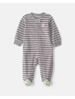 Carter's - Grey Stripes Polyester Romper
