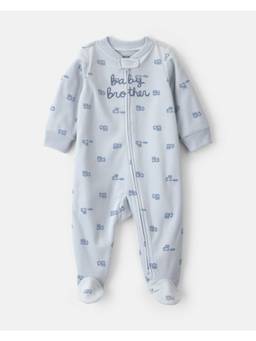 Carter's - Blue Printed Polyester Romper