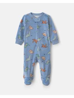 Carter's - Blue Printed Polyester Romper