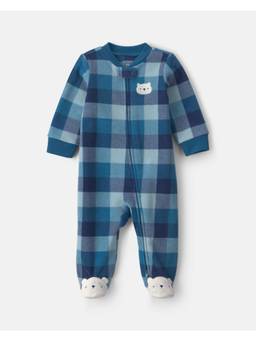 Carter's - Blue Checks Polyester Romper