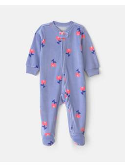 Carter's - Blue Printed Polyester Romper