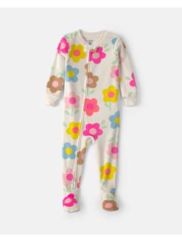 Carter's - Cream Printed Polyester Romper