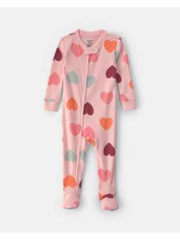 Carter's - Pink Printed Pure Cotton Romper