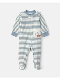 Carter's - Blue Stripes Polyester Romper