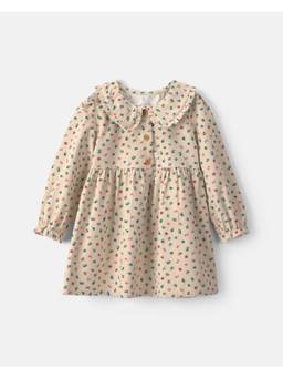 Carter's - Cream Printed Pure Cotton Dress