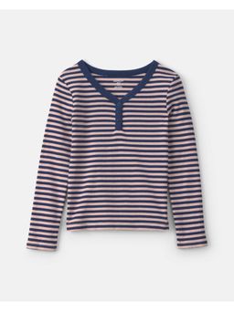 Oshkosh B'gosh - Multi-Color Stripes Pure Cotton Top