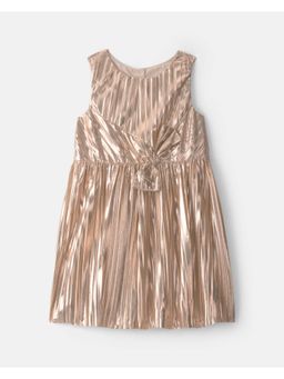 Carter's - Brown Solid Polyester Dress