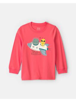 Carter's - Orange Printed Pure Cotton T-Shirt