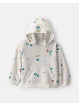 Carter's - Grey Printed Cotton Hoodie