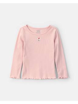Carter's - Pink Solid Pure Cotton Top