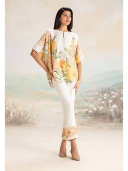 Kaveri - Yellow Petals in the Wind Croissant Co-ord Sets
