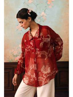 Paulmi & Harsh - Red Kara Shirt