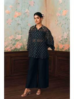 Paulmi & Harsh - Navy Blue Milo shirt