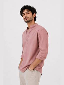 XKIND - Peach Mandarin Polo Shirt