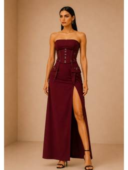 Future Cuts by Shreeya Singh - Wine Co-Ord Set