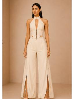 Future Cuts by Shreeya Singh - Ivory Sand Co-Ord Set
