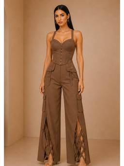 Future Cuts by Shreeya Singh - Mocha Mousse Co-Ord Set