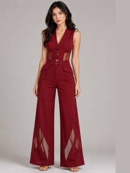 Future Cuts by Shreeya Singh - Wine Co-Ord Set