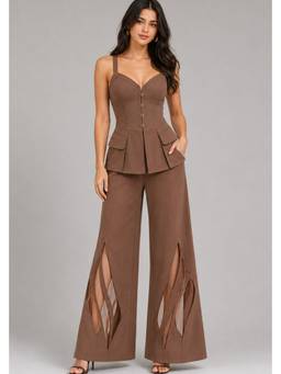 Future Cuts by Shreeya Singh - Mocha Mousse Co-Ord Set