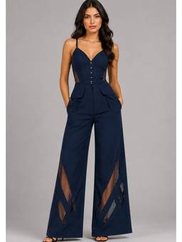 Future Cuts by Shreeya Singh - Deep Navy V-Wired Co-Ord Set