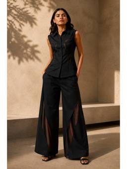 Future Cuts by Shreeya Singh - Premium Black Sleeveless Co-Ord Set