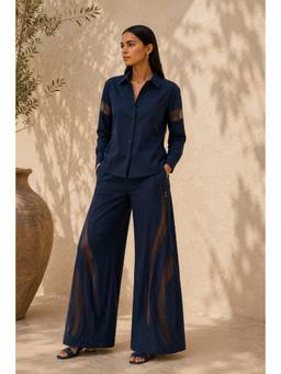 Future Cuts by Shreeya Singh - Premium Navy Blue Co-Ord Set