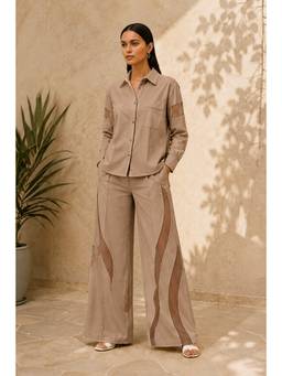 Future Cuts by Shreeya Singh - Mocha Cotton Blend Co-Ord Set