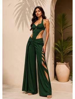 Future Cuts by Shreeya Singh - Emerald Green Co-Ord Set