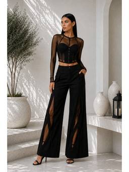 Future Cuts by Shreeya Singh - Black Lycra Co-Ord Set