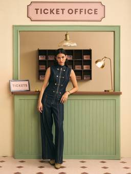 Calling June - Navy Blue Ruby Co-Ord Set