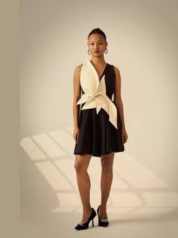 Neeti and Mudita - Black Azure Bloom Dress