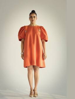 Neeti and Mudita - Orange Sundaze Shift Dress