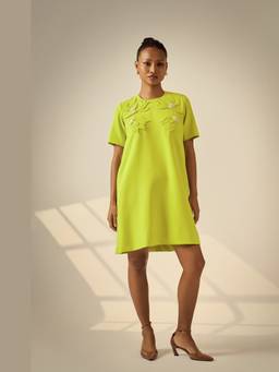 Neeti and Mudita - Yellow Twilight Petal Dress