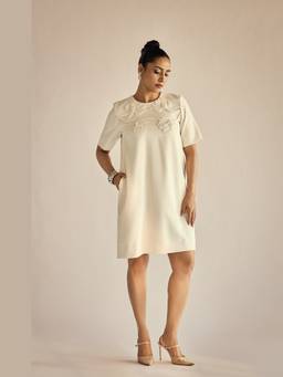 Neeti and Mudita - Ivory Twilight Petal Dress