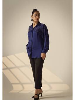 Neeti and Mudita - Blue Zoe Shirt