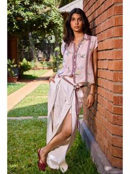 NeedleTen - Pink Rosa Floral Shirt