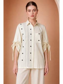 Ashico - Beige Buttons Shirt
