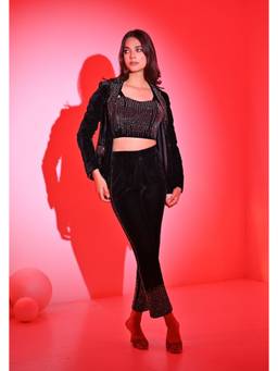 THE BLACK LOVER - Black Sylvie Blazer with Pants and Top