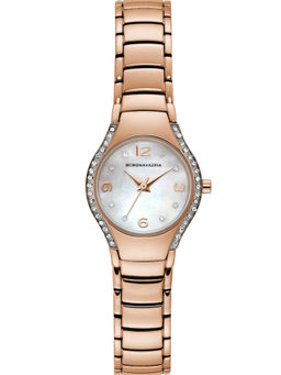 BCBGMAXAZRIA - MAXAZRIA Quartz Cubic Zircona MOP Round Dial Women's Watch - BG50995002