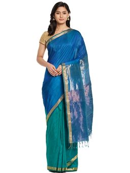 Fabindia - Multicolour Maheshwari Cotton Silk Sari