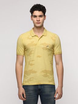 Crocodile - Garment Golden Yellow Slim Polo T-Shirt