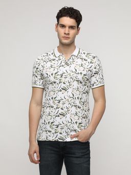 Crocodile - Popcorn Jacquard All Over Printed Polo T-Shirt