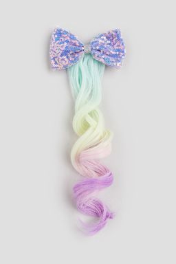 H&M - Girls Purple Hair Clip With Hair Extensions