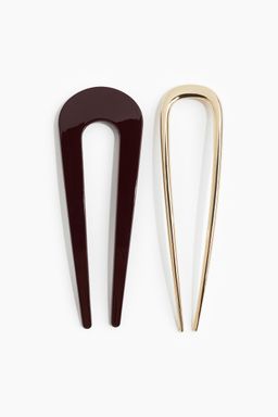 H&M - Women Gold 2-Pack Hair Sticks