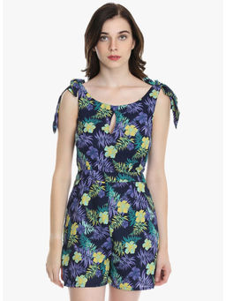 Dodo & Moa - Women Black Floral Playsuit