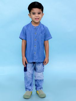 The Mom Store - Boys Chambray Shirt Light
